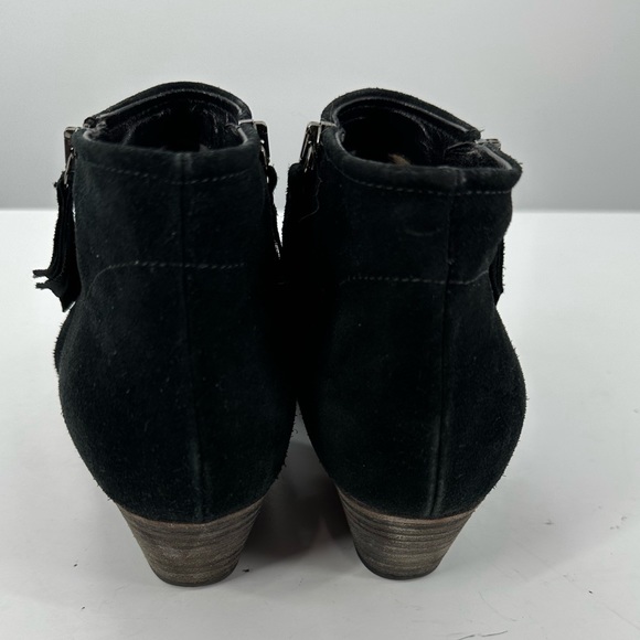 Aquatalia Black Booties Small Heel Suede Leather Womens 9 - Picture 3 of 11